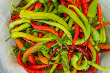 Fresh vegetables. Raw vegetables and fruits background. Healthy organic food concept