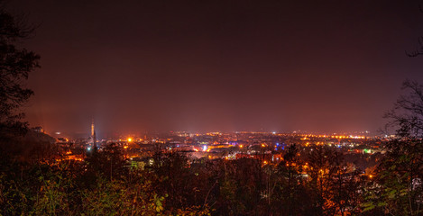 Naklejka premium Landshut as a Bavarian City at Night