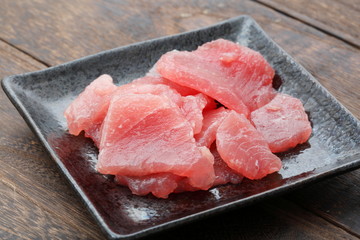  Image of sashimi with a drop in tuna from Japan