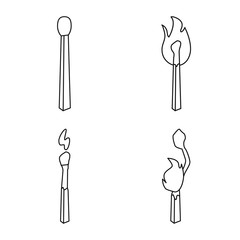 Isolated object of and icon. Set of and stock vector illustration.