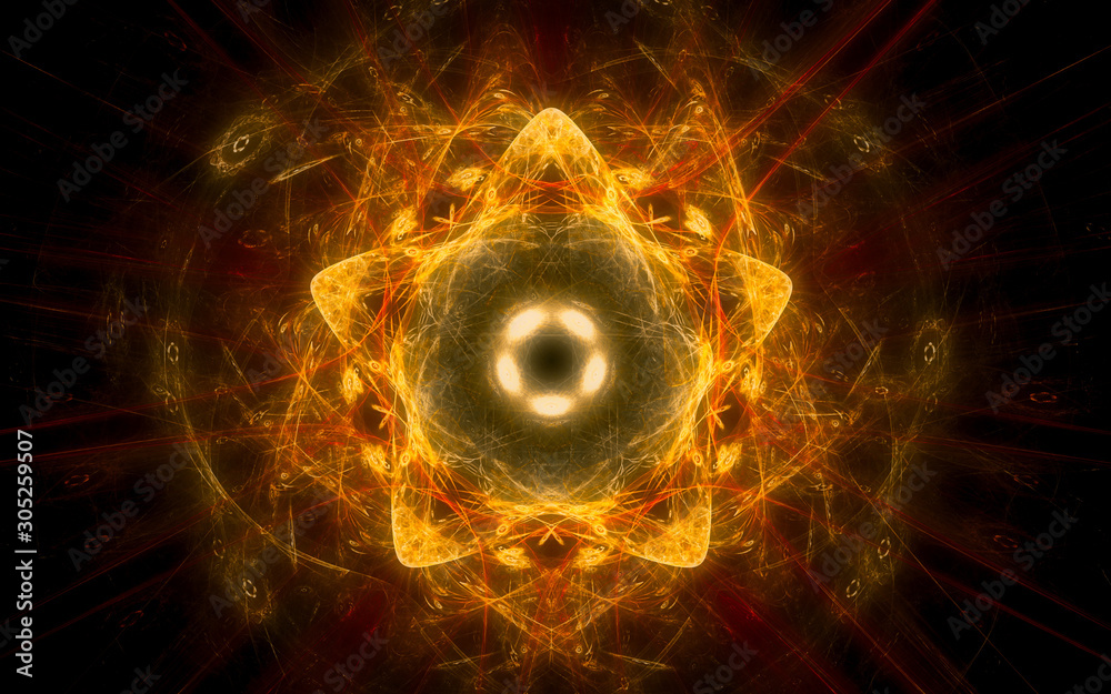 Aufkleber digital generated image in the form of abstract geometric shapes of various shades and colors for use in web design and computer graphics
