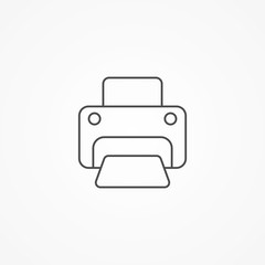 Printer vector icon sign symbol
