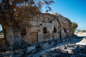 Fototapeta na wymiar The time of the creation of Turkish baths in Paphos is not exactly known - it is possible that a Christian temple built in the 13th century by the crusaders was adapted for them. 