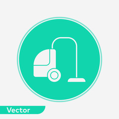 Vacuum cleaner vector icon sign symbol