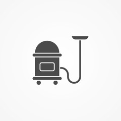 Vacuum cleaner vector icon sign symbol
