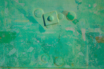 green metal background