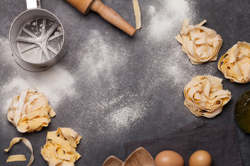 Obraz na płótnie Canvas Homemade pasta making