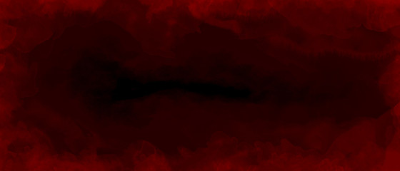Abstract deep hole red watercolor background