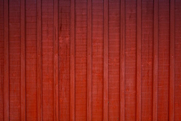 Red Wooden Cottage Wall
