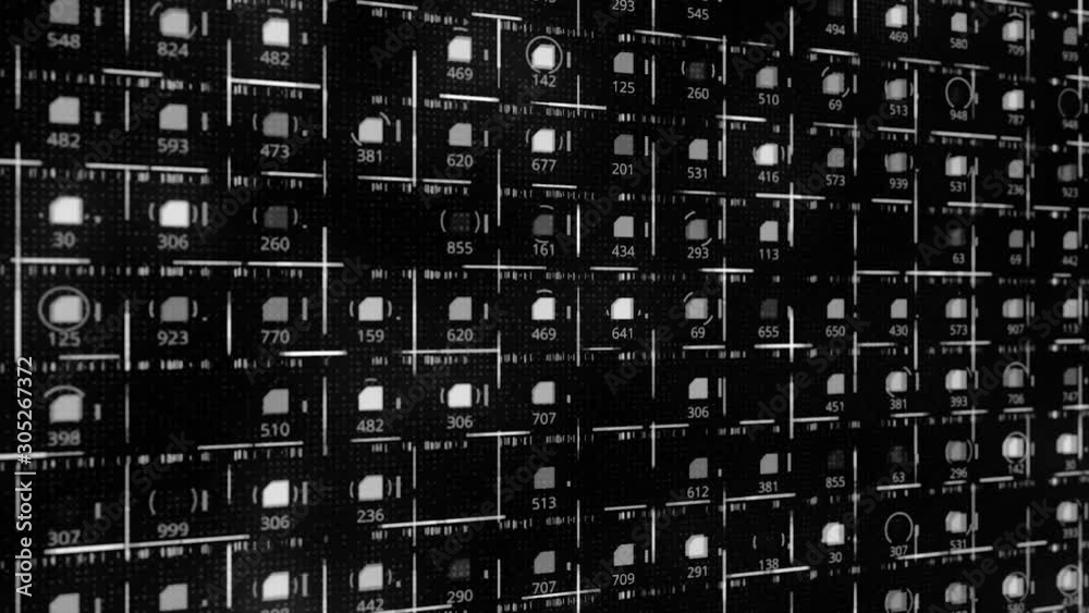 Poster close up of cpu chip on black circuit board, technological background. animation. computer circuit b