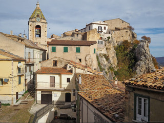 Bagnoli del Trigno, Italy, 11/23/2019. A tourist trip to a mountain village in the Molise region, Italy