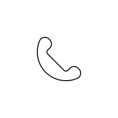 Home phone icon. Support service symbol. Logo design element