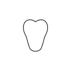 Heart icon. Love symbol. Valentine holiday sign. Logo design element