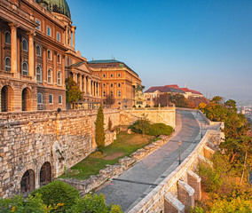 Naklejka premium View on Royal Castle in Budapest in autumn