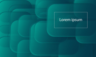 Fototapeta premium green square shape overlap with text