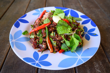 Fresh beef cook for Thai food style.