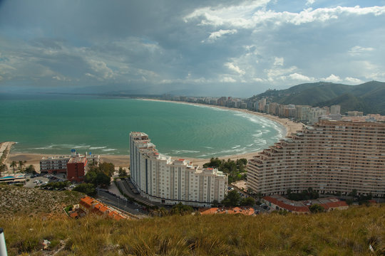  image of the cullera bay, valencia seen from the mountain