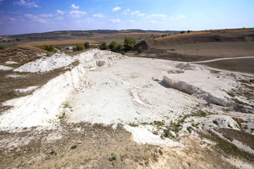Abandoned lime pit.
