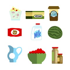 Set or milk set fresh food products