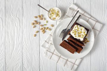 close-up of sliced Dark Molasses Gingerbread Cake