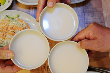 Makgeolli, Korean raw rice wine 