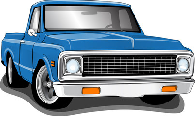 Classic 70's Style Pickup Truck  © RPM-Art.com