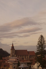 Black Church in the twilight light (Biserica Neagra), Romania, Transylvania, Brasov