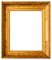 Frame baguette isolated decor gold vintage interior