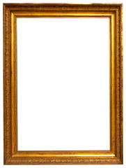 Frame baguette isolated decor gold vintage interior