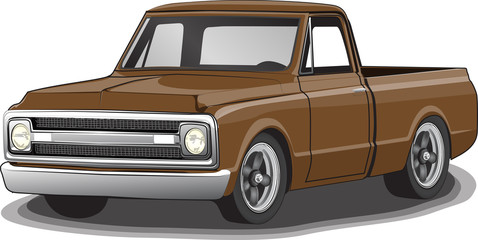 Classic 70's style Pickup Truck