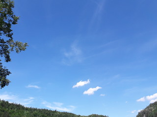 Obraz premium Mountains With Blue Sky