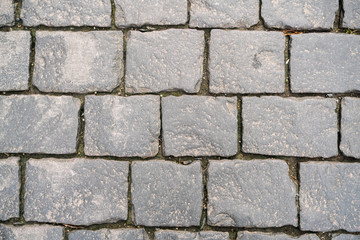 Texture of Vintage Gray Paving Slabs