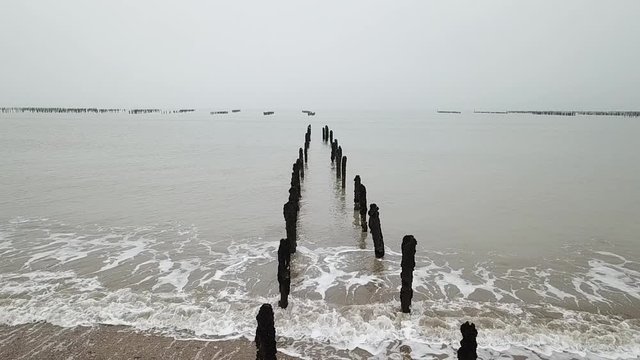 Sea with fog