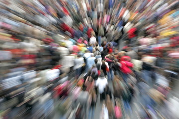 Illustration foule
