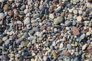 pebbles on the sea shore