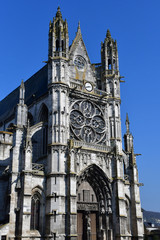 Vernon, France - march 25 2017 : gothic collegiate church