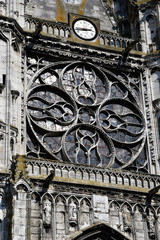 Vernon, France - march 25 2017 : gothic collegiate church