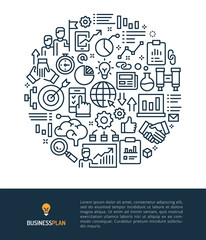 Business Plan Logo & Graphic Illustration Concept.