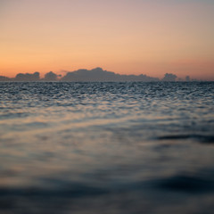 atardecer en el mar