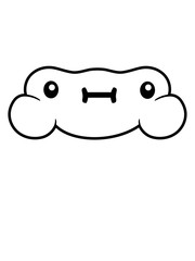 süßes frosch gesicht 