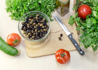 The products for salads