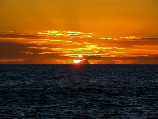 Obraz premium Perfect orange sunset