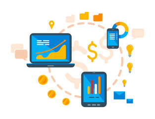 Fototapeta premium financial analytics