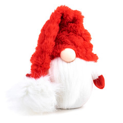 Gnome a christmas elf on white background