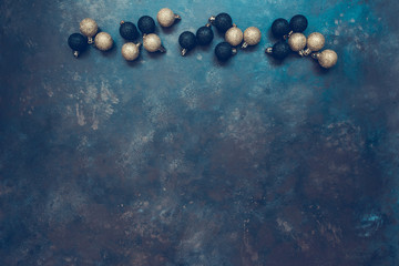 Abstract dark blue texture background. Christmas background.