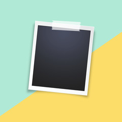 Realistic vector photo frame