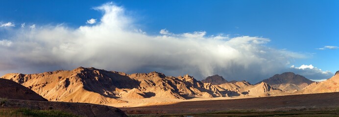 Pamir mountains area in Tajikistan
