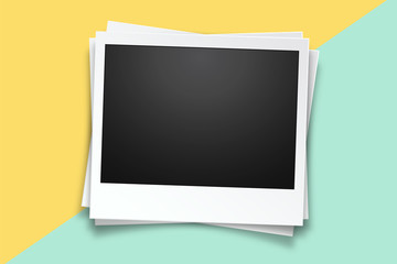 Realistic vector photo frame