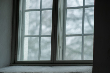 window with a grey view