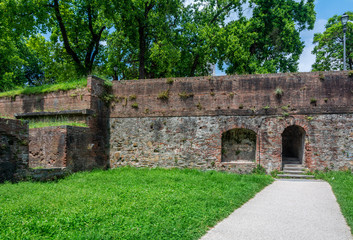 Fototapeta na wymiar The walls of Lucca